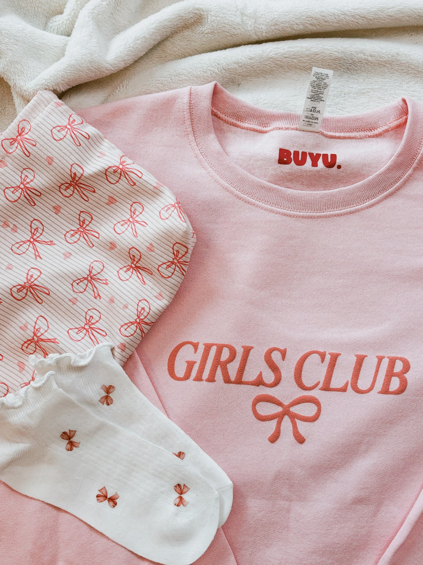 Girls club baby pink