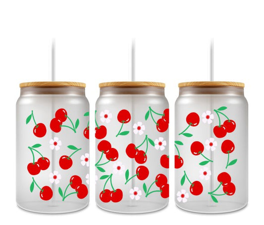 Cerises et marguerites