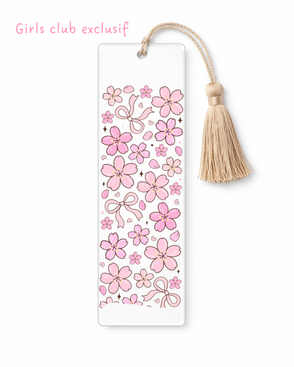 Signets fleurs roses