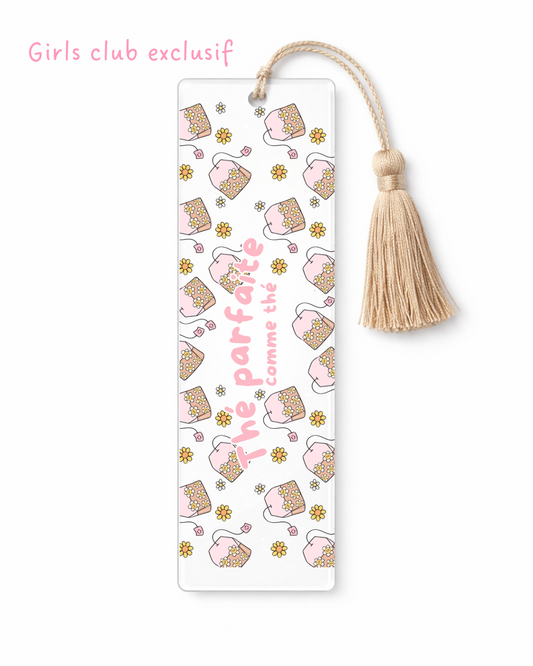 Thé parfaite comme thé signet