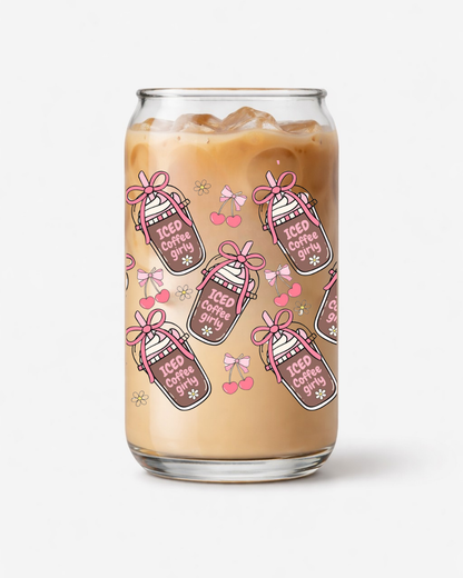 ICED coffee girly
