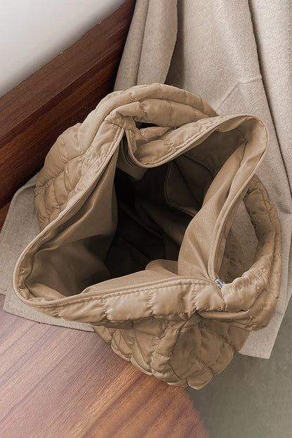 Sac Matelassé Beige Crème