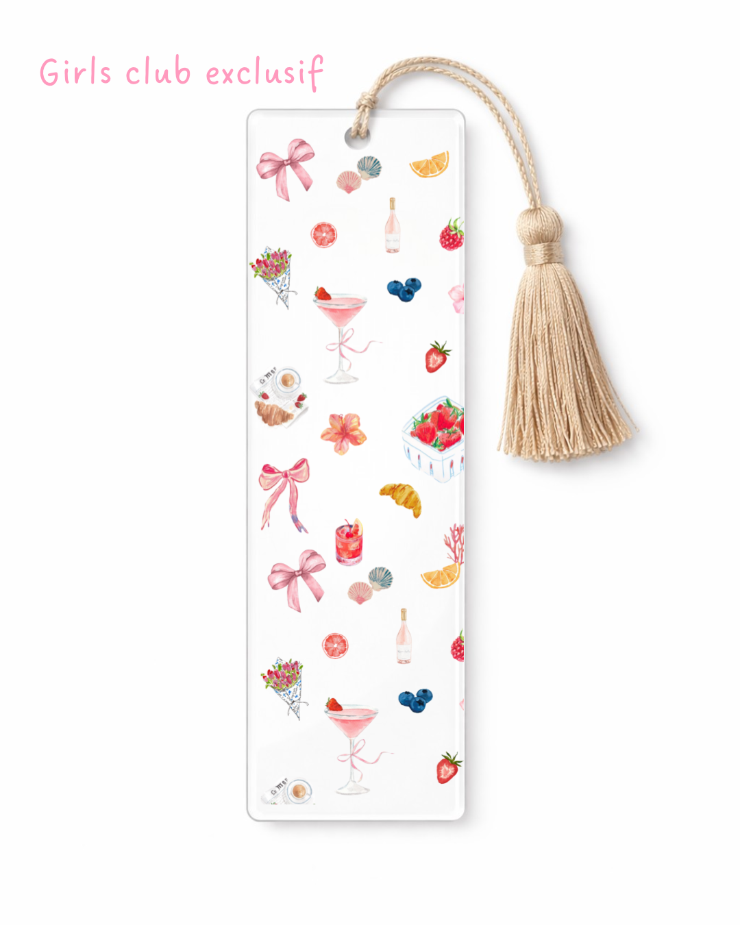 Cosmos et fleurs signet