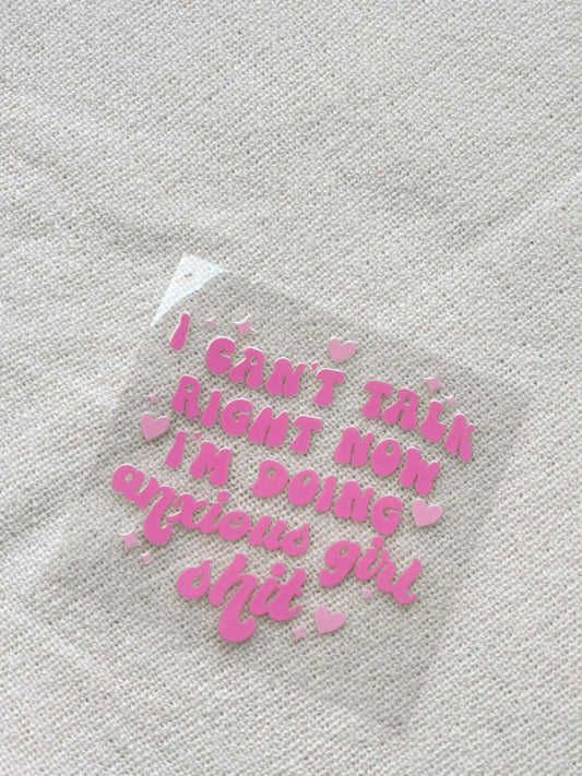 Anxious girls shit