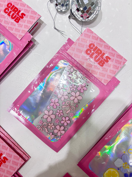 Signets fleurs roses