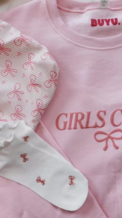 Girls club baby pink